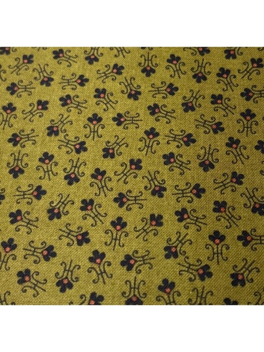 Vintage-Inspired Floral Cotton Fabric 20 x 44" Designed JC Morton Andover